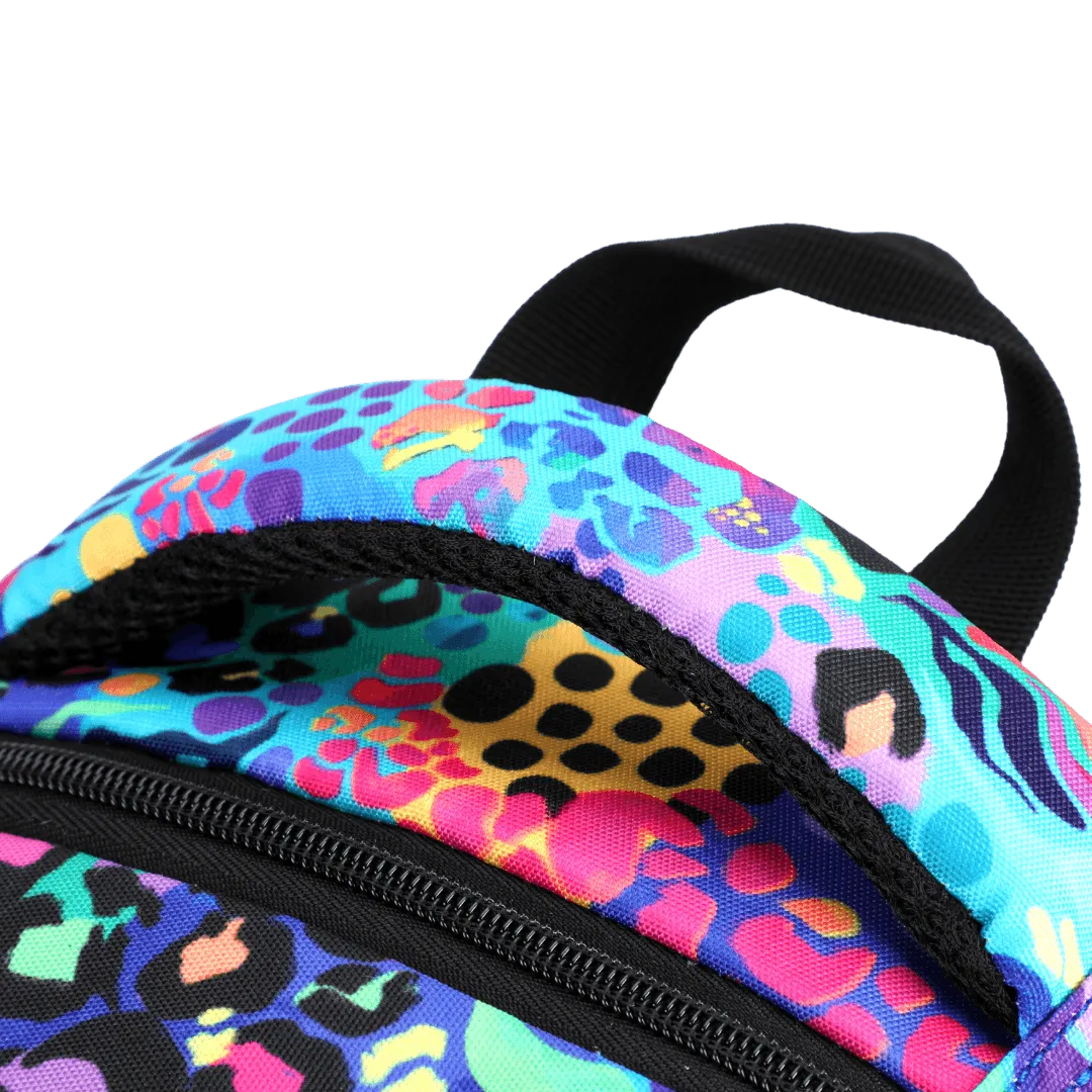 Electric Leopard Large School Backpack