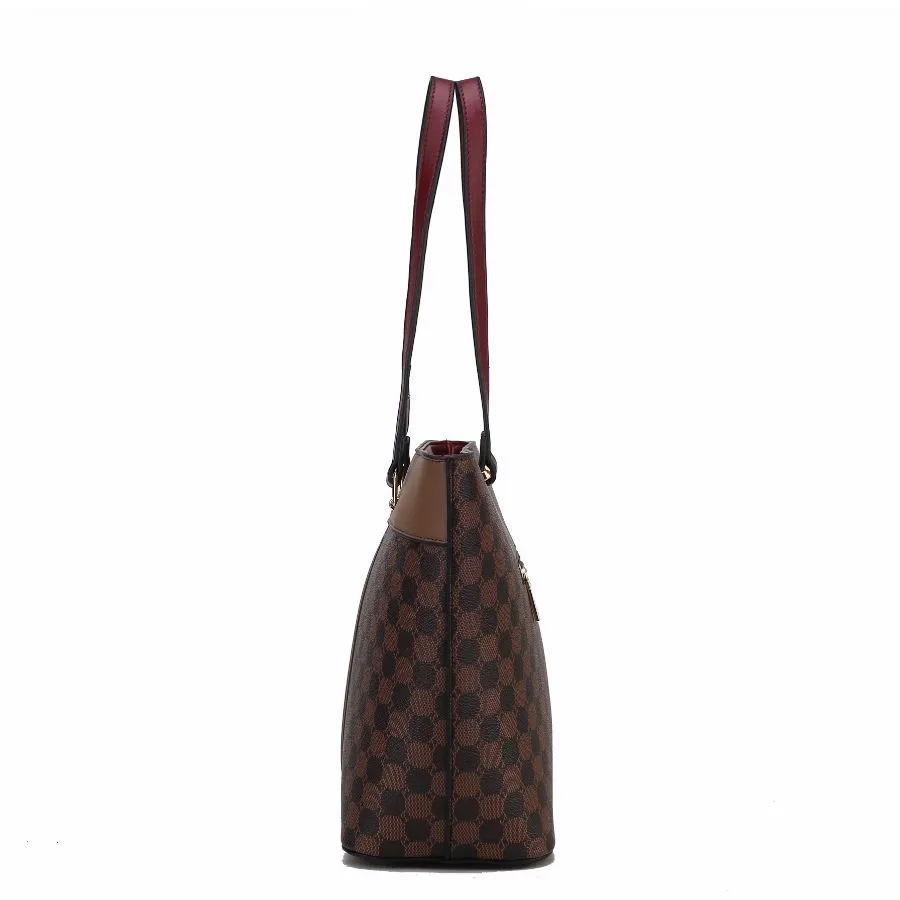 Fabiola Vegan Leather Womens Tote Bag with wallet -2 piece set