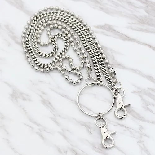 Fashion Men's Women's Silver Long Jean Pants Chain Biker Wallet Chains For Men