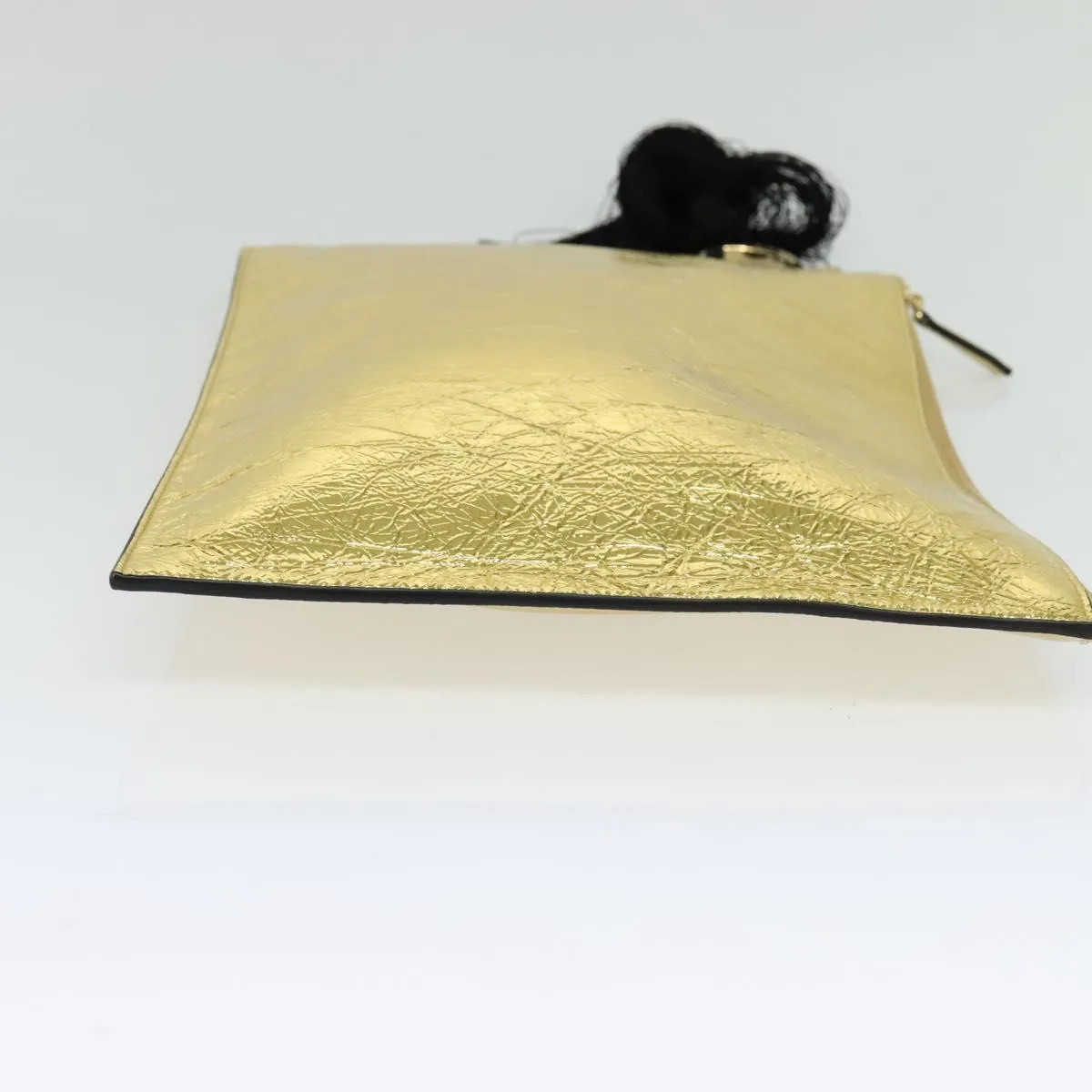 Fendi Ff Patent Leather Clutch Bag (Pre-Owned)