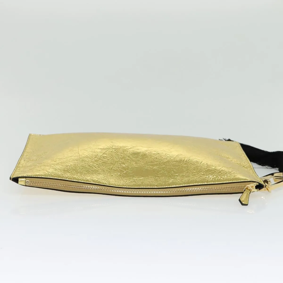 Fendi Ff Patent Leather Clutch Bag (Pre-Owned)