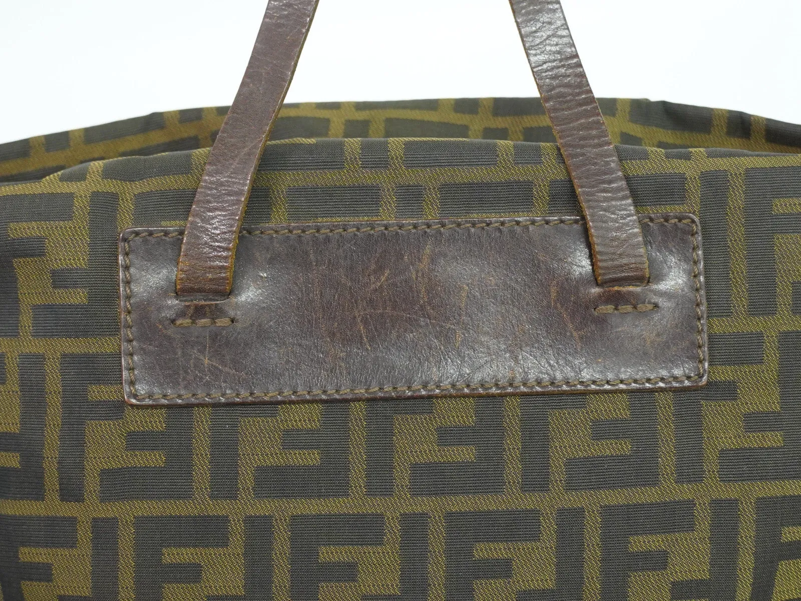 Fendi Zucchino Canvas Tote Bag (Pre-Owned)