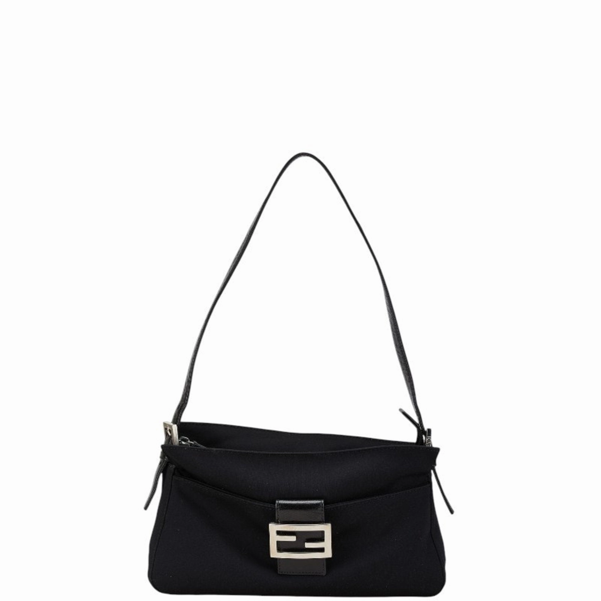 Fendi Nylon Leather Handbag (Pre-Owned)