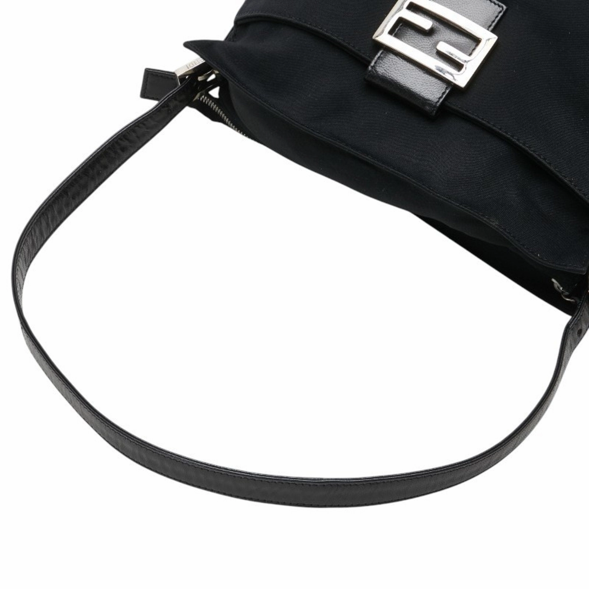 Fendi Nylon Leather Handbag (Pre-Owned)