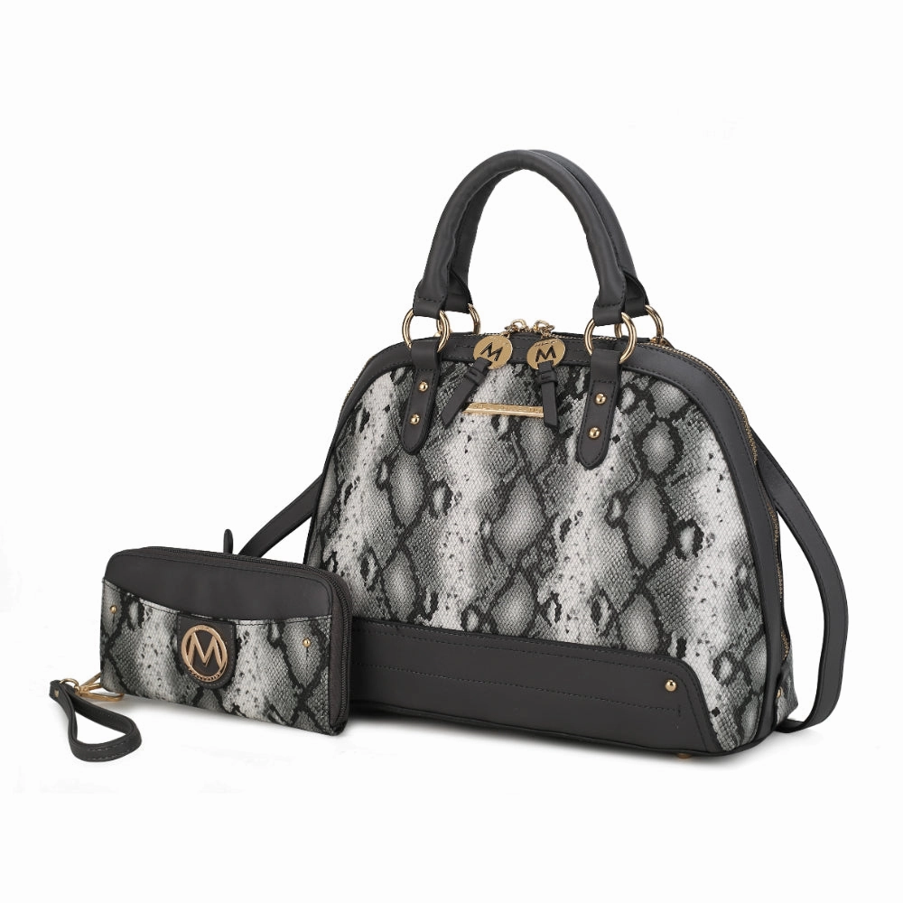 Frida Satchel and Wallet Handbag  2 Pieces