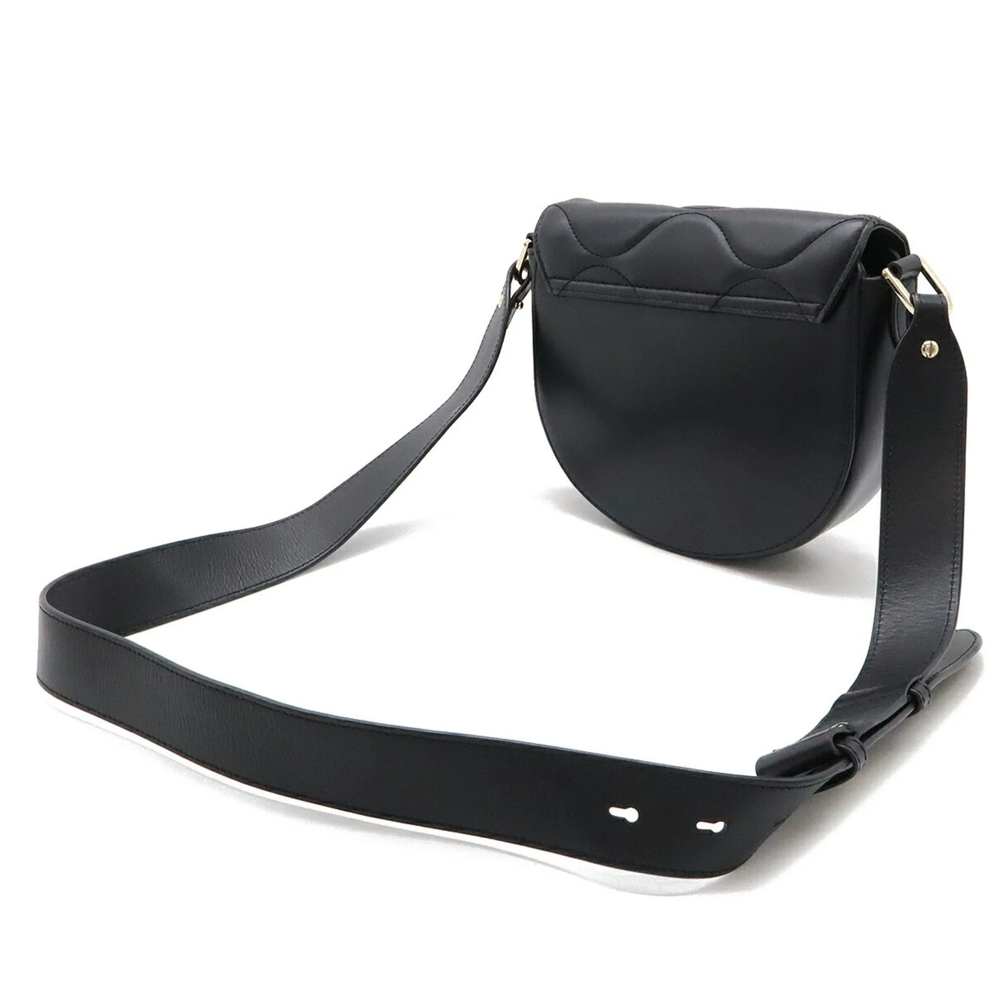 Furla Leather Clutch Bag Shoulder Bag (Pre-Owned)