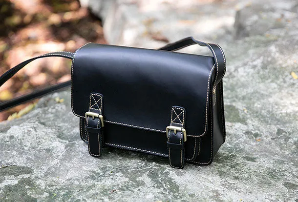 Genuine Leather Handbag Messenger Bag Crossbody Bag Shoulder Bag Purse For Women