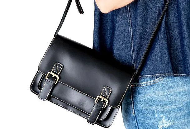 Genuine Leather Handbag Messenger Bag Crossbody Bag Shoulder Bag Purse For Women