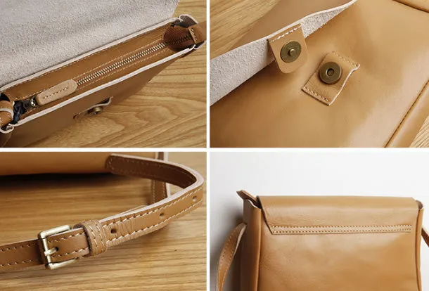 Handmade Genuine Leather Cute Crossbody Fashion Wallet Shoulder Bag Women Leather Purse