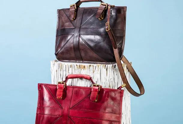 Handmade Handbag Briefcase Purse Leather Crossbody Bag Purse Shoulder Bag for Women