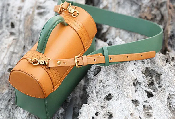 Handmade handbag mini purse leather crossbody bag purse shoulder bag for women