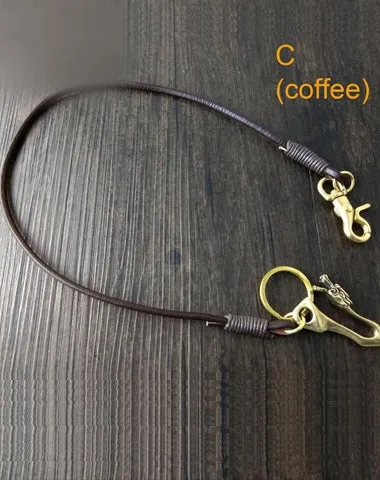 Handmade Leather Cool Punk Rock Wallet Chain Biker Trucker Wallet Chain Trucker Wallet Chain for Men