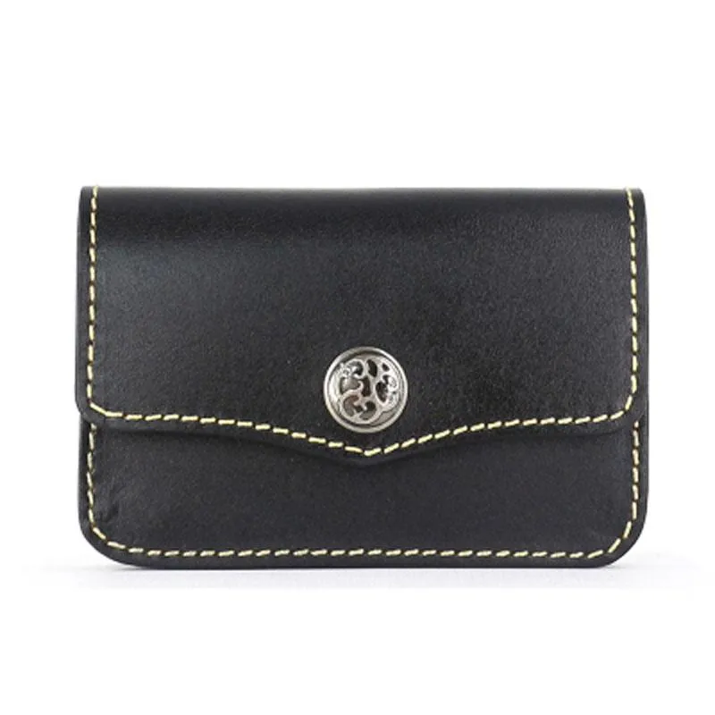 Handmade Leather Mens Change Wallet Card Wallet Front Pocket Wallets Small Wallets for Men
