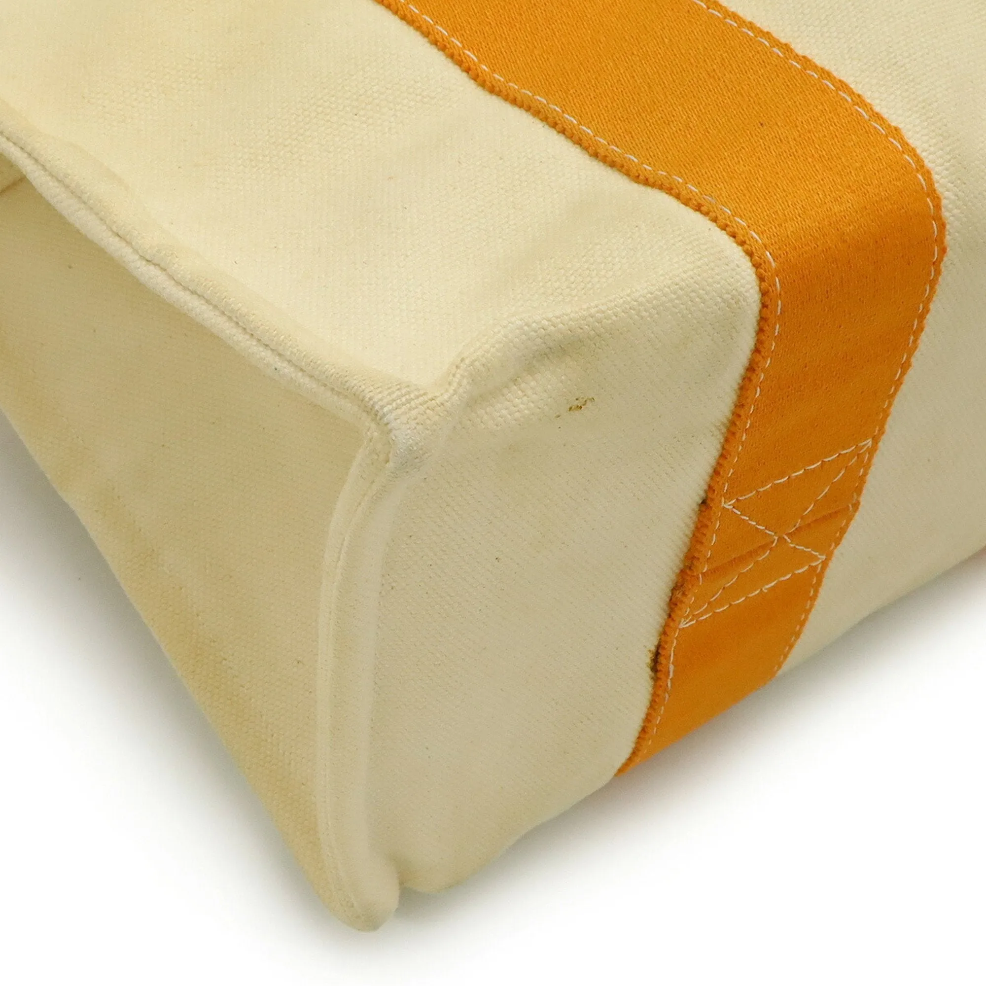 Hermes Bora Bora  yellow Canvas Handbag Tote Bag (Pre-Owned)