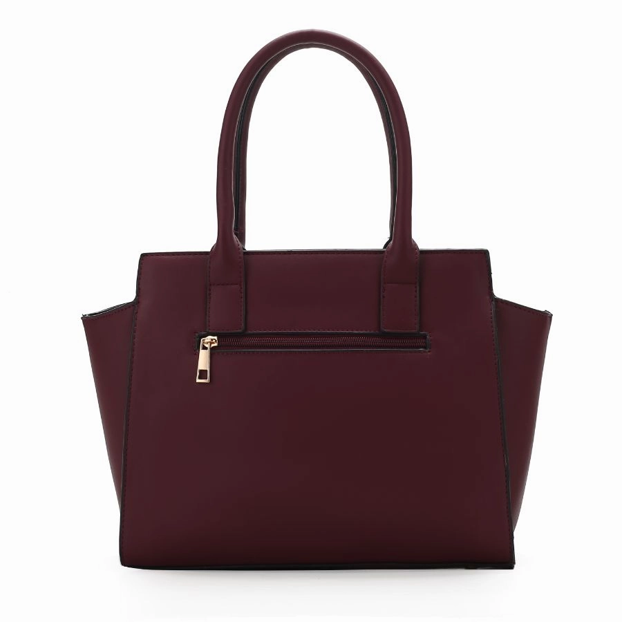Isla Crocodile Embossed Vegan Leather Womens Satchel Bag with wallet -2 pieces