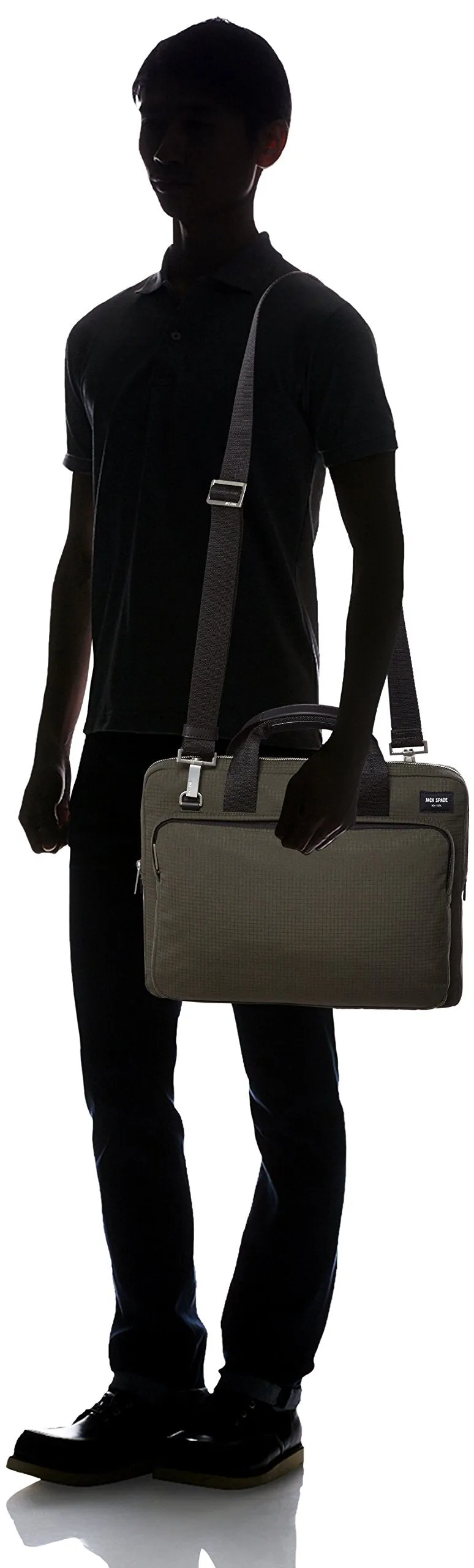 Jack Spade Men's Solid Ripstop Slim Supply Brief