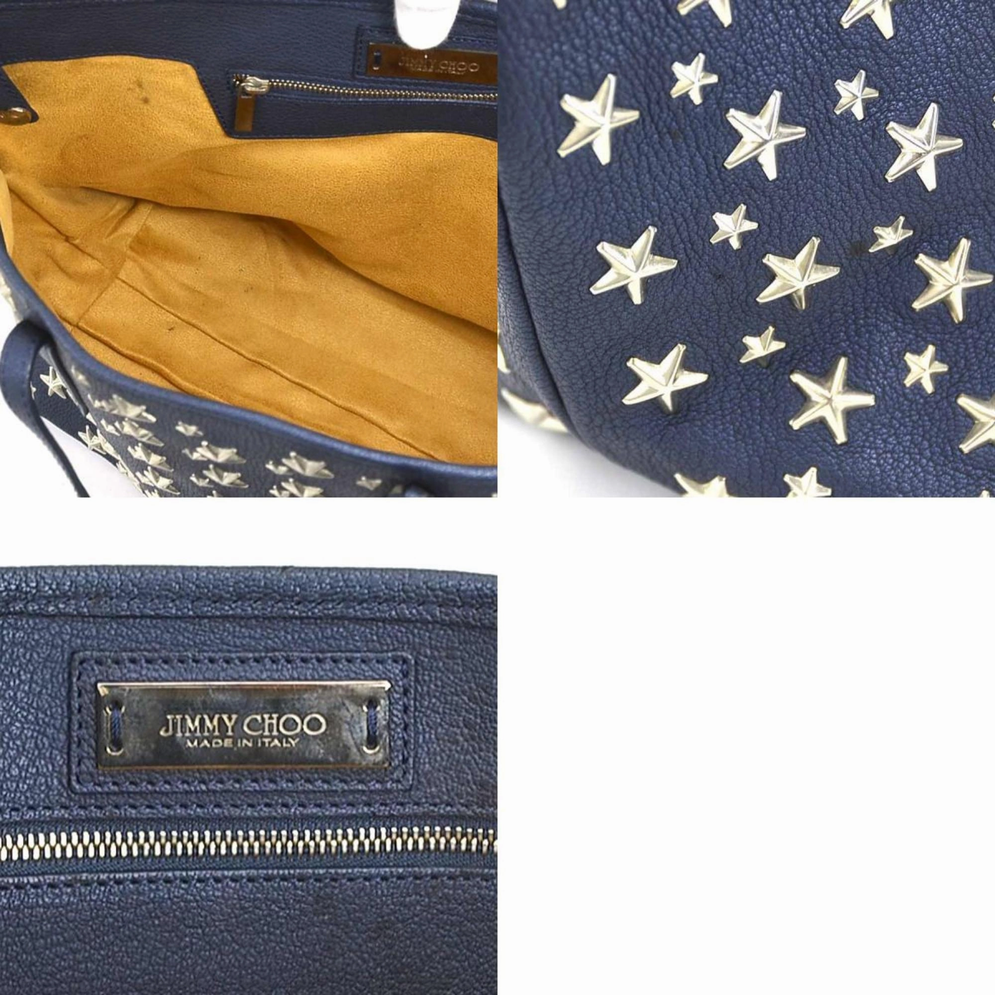 Jimmy Choo  Leather Metal Handbag (Pre-Owned)
