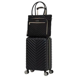 Kenneth Cole Reaction Madison Square 8-Wheel Expandable Luggage & Chelsea Tote 2-Piece Bundle (20" Carry-On & Tote)