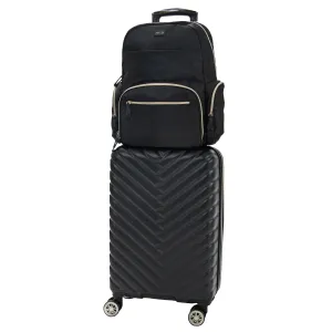 Kenneth Cole Reaction Madison Square 8-Wheel Expandable Luggage & Sophie Backpack 2-Piece Bundle (20" Carry-On & Backpack)