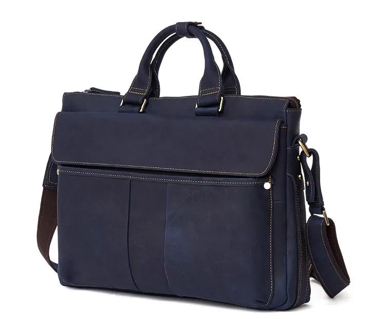 LEATHER MENS BRIEFCASE Vintage WORK BAG BUSINESS BAG FOR MEN
