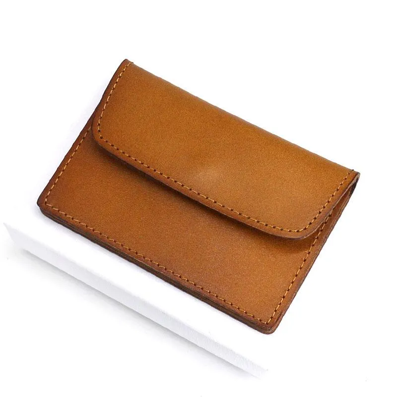 Leather Mens Card Wallet Front Pocket Wallet Small Slim Wallets Change Wallets for Men