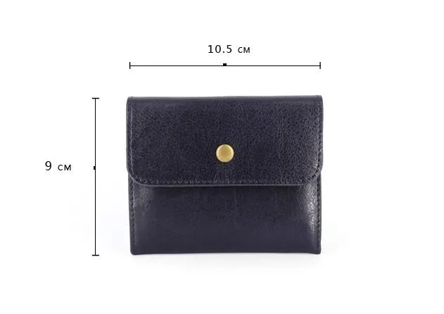 Leather Mens Front Pocket Wallet Card Wallets Slim Small Change Wallets for Men