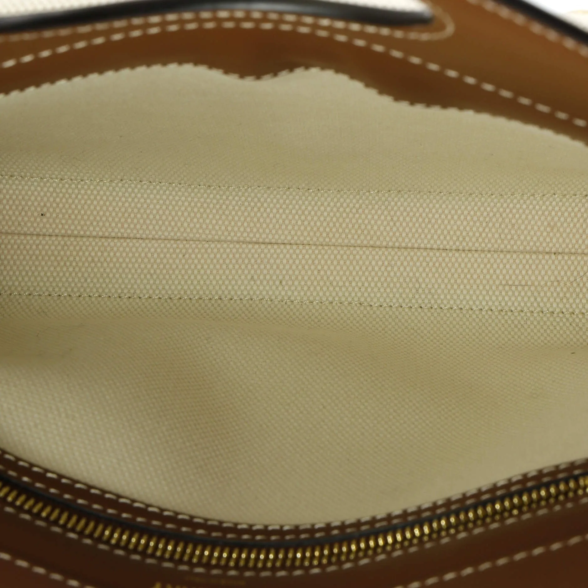 Logo Pocket Tote Canvas with Leather Mini