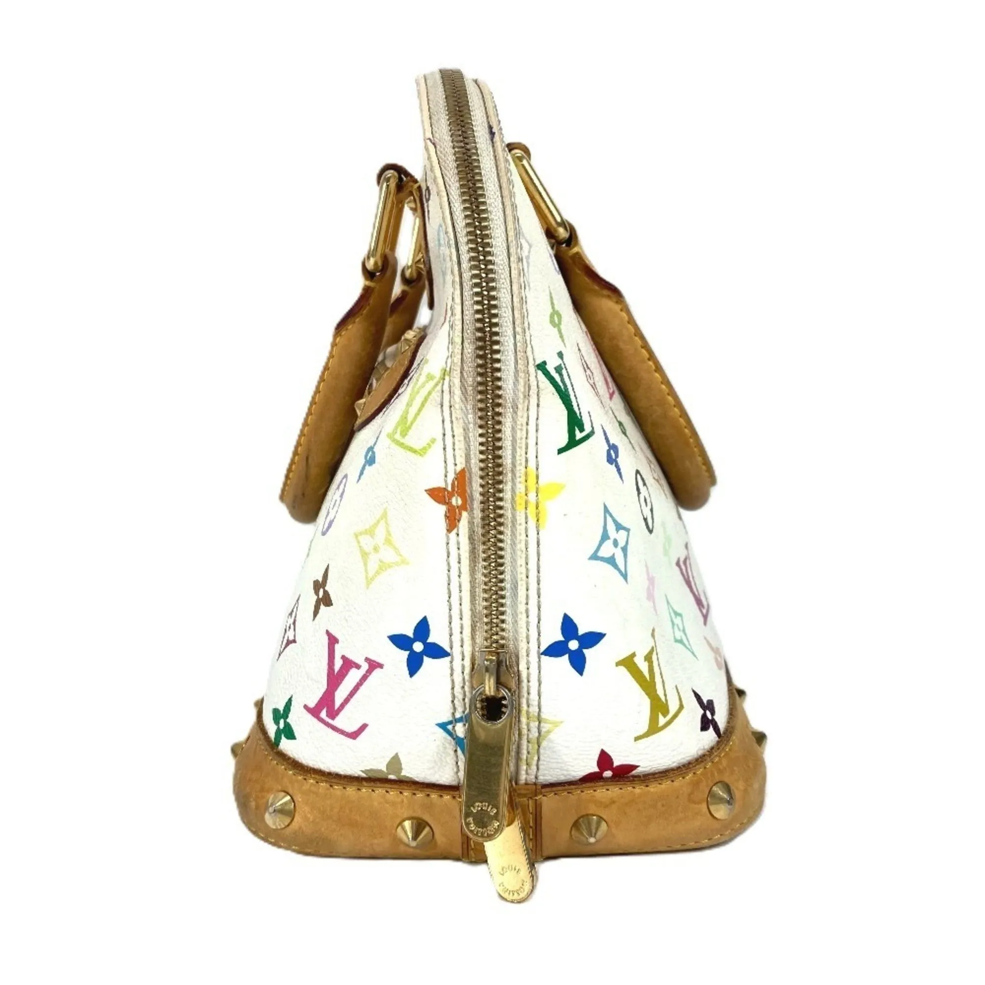 Louis Vuitton Blanc Monogram colore Handbag Tote Bag (Pre-Owned)