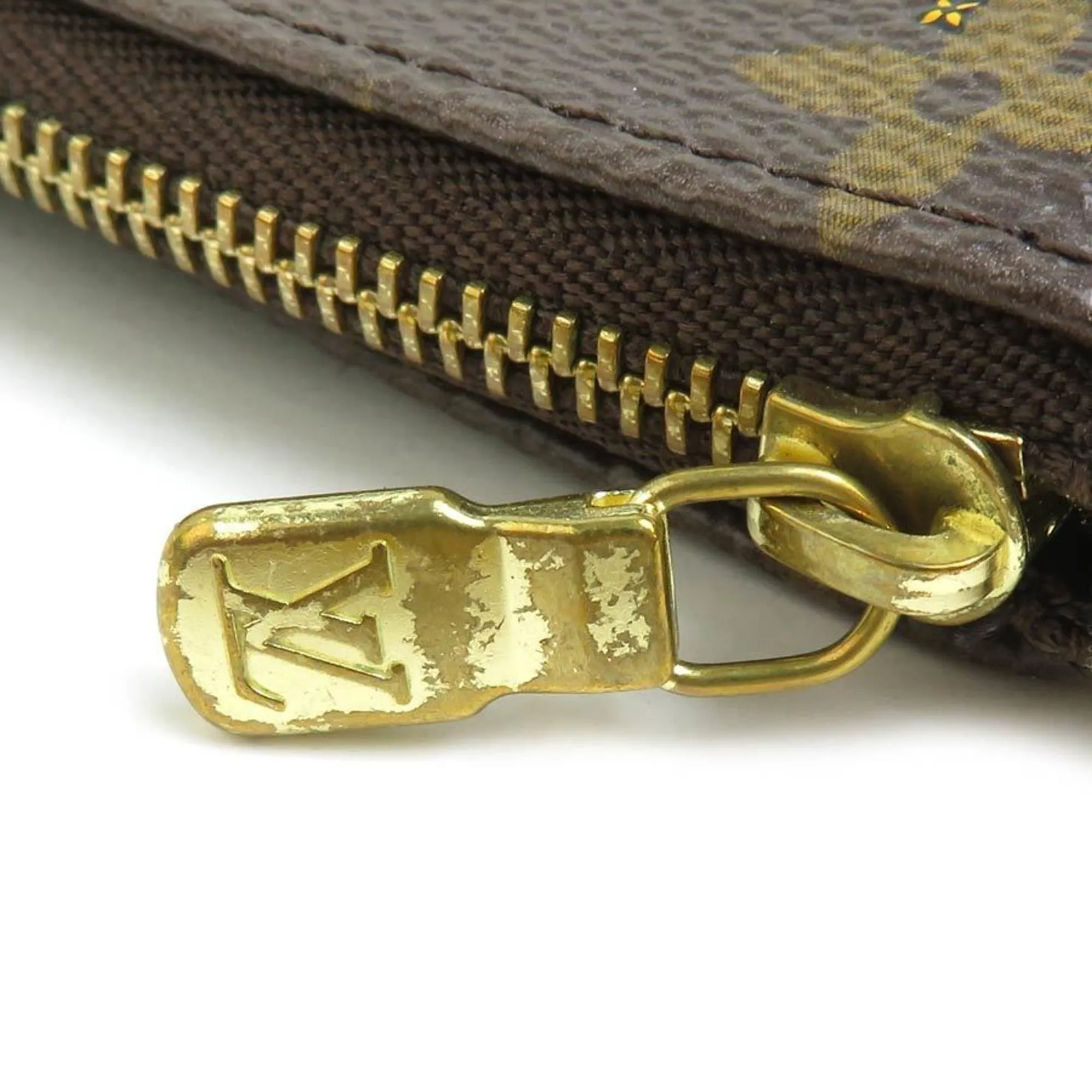 Louis Vuitton Mini Pochette Accessoires Canvas Clutch Bag (Pre-Owned)