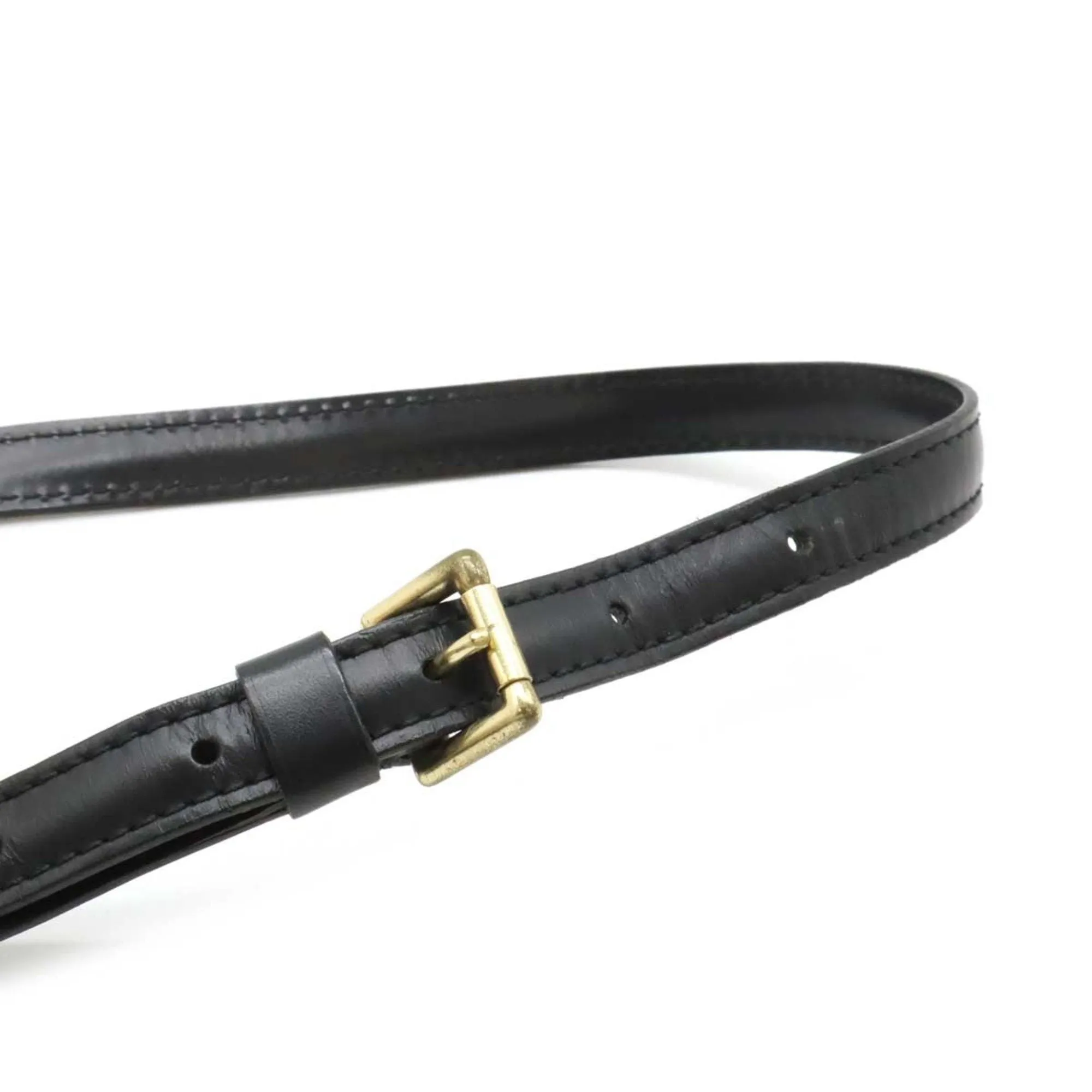 Louis Vuitton Noir Epi Leather Clutch Bag Shoulder Bag (Pre-Owned)