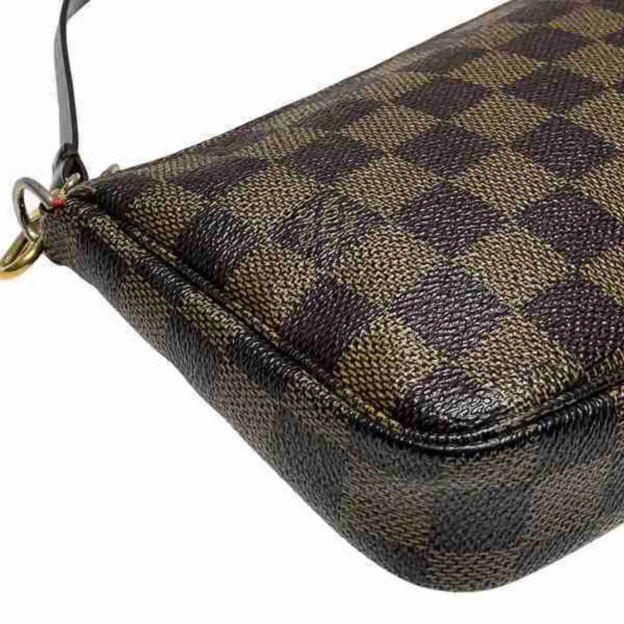Louis Vuitton Pochette Accessoire Canvas Clutch Bag (Pre-Owned)