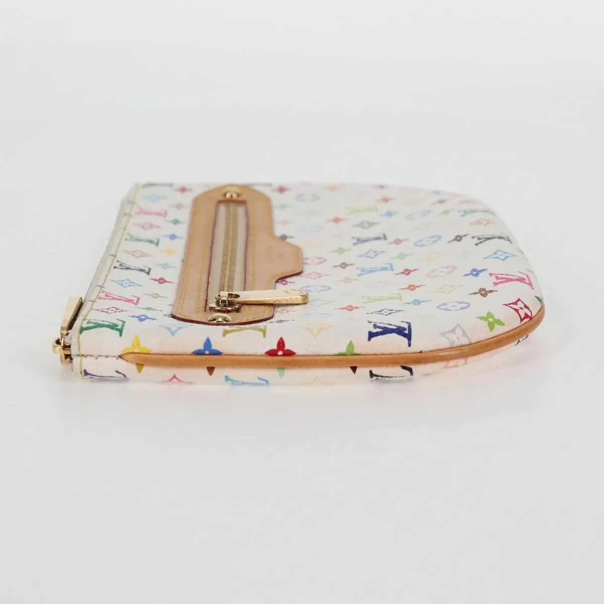 Louis Vuitton Pochette Plat Canvas Clutch Bag (Pre-Owned)