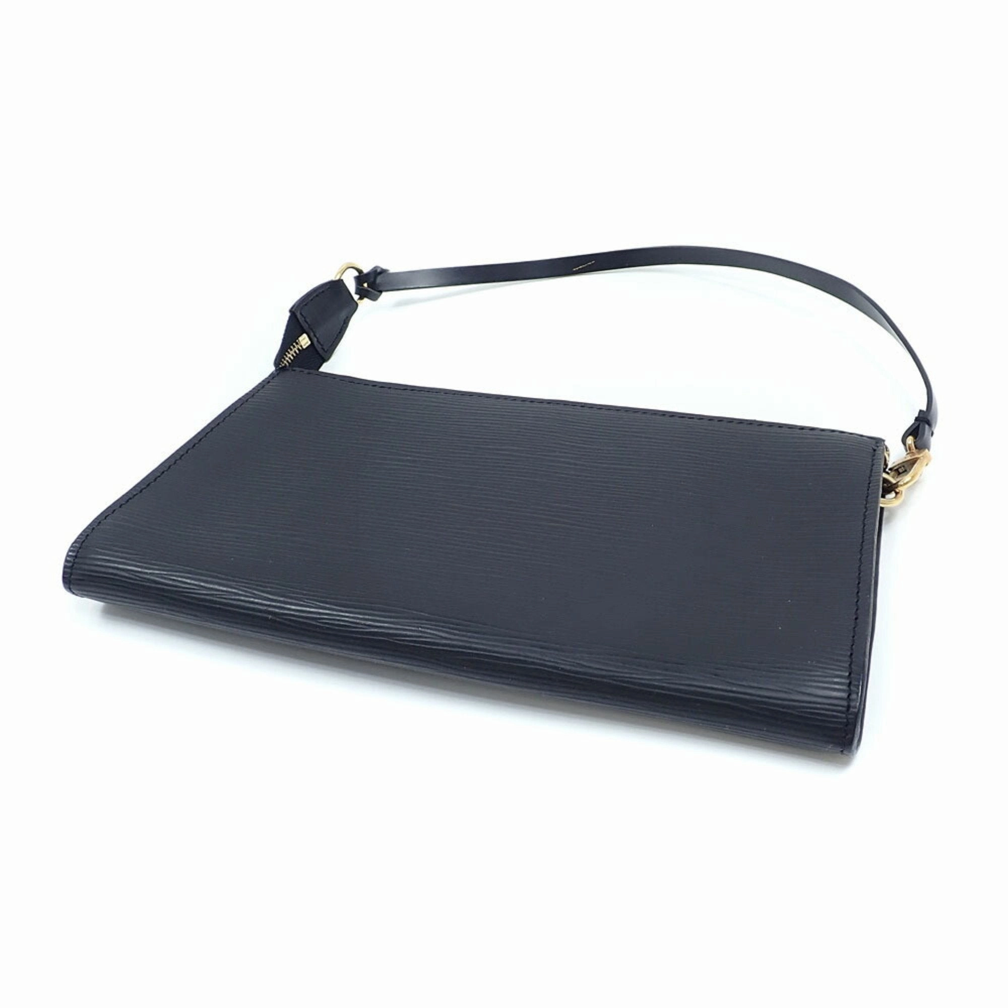 Louis Vuitton Noir Epi Leather Pochette Pouch (Pre-Owned)