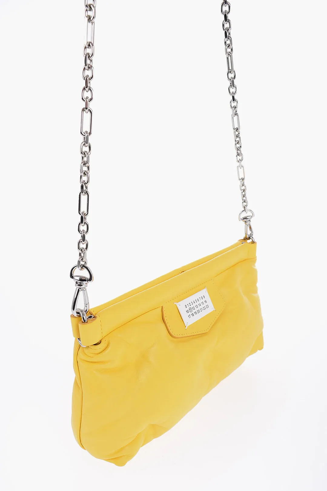 Maison Margiela Mm11 Leather Quilted Clutch With Removable Shoulder Straps