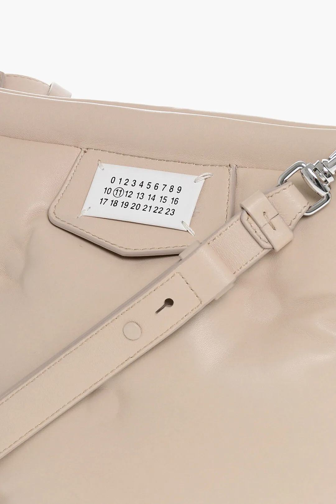 Maison Margiela Mm11 Quilted Leather Glam Slam Crossbody Bag With Magnetic C