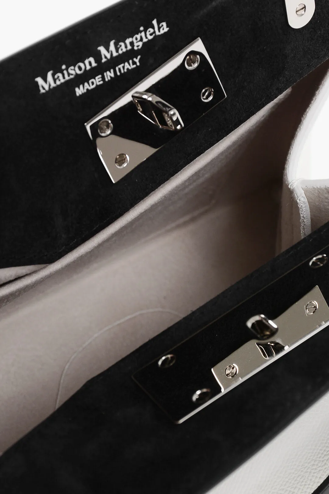 Maison Margiela Two-Tone Leather Snatched Crossbody Bag