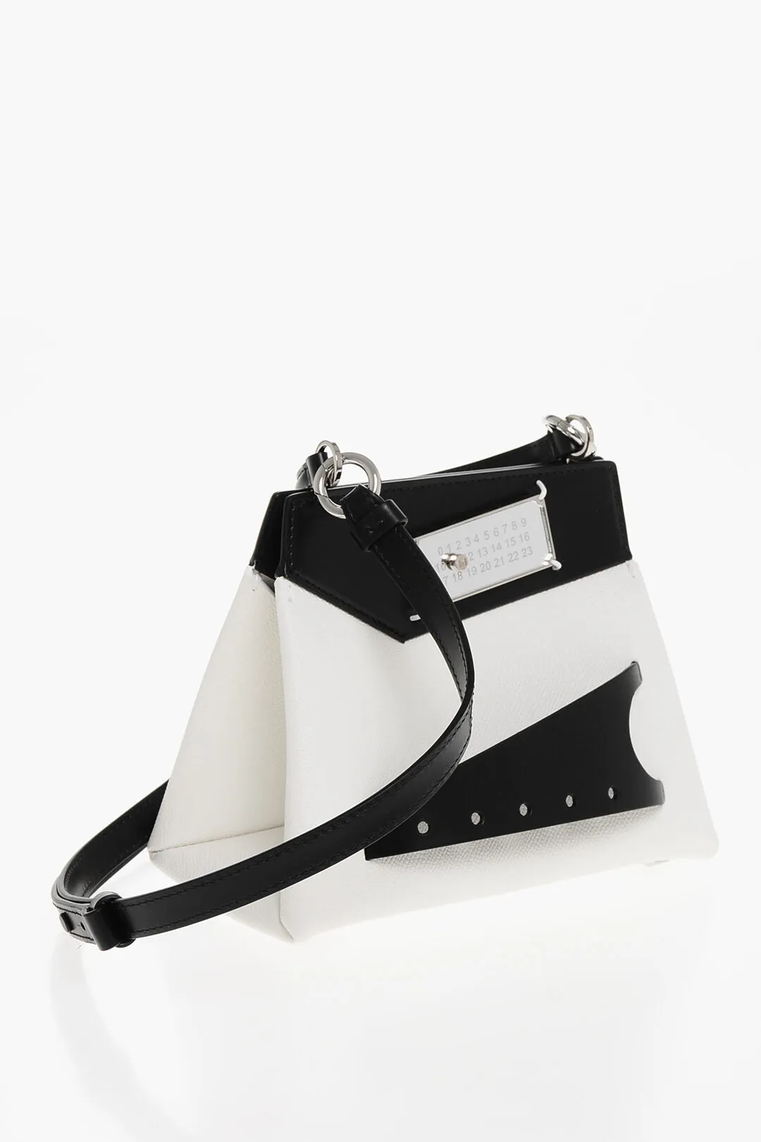 Maison Margiela Two-Tone Leather Snatched Crossbody Bag