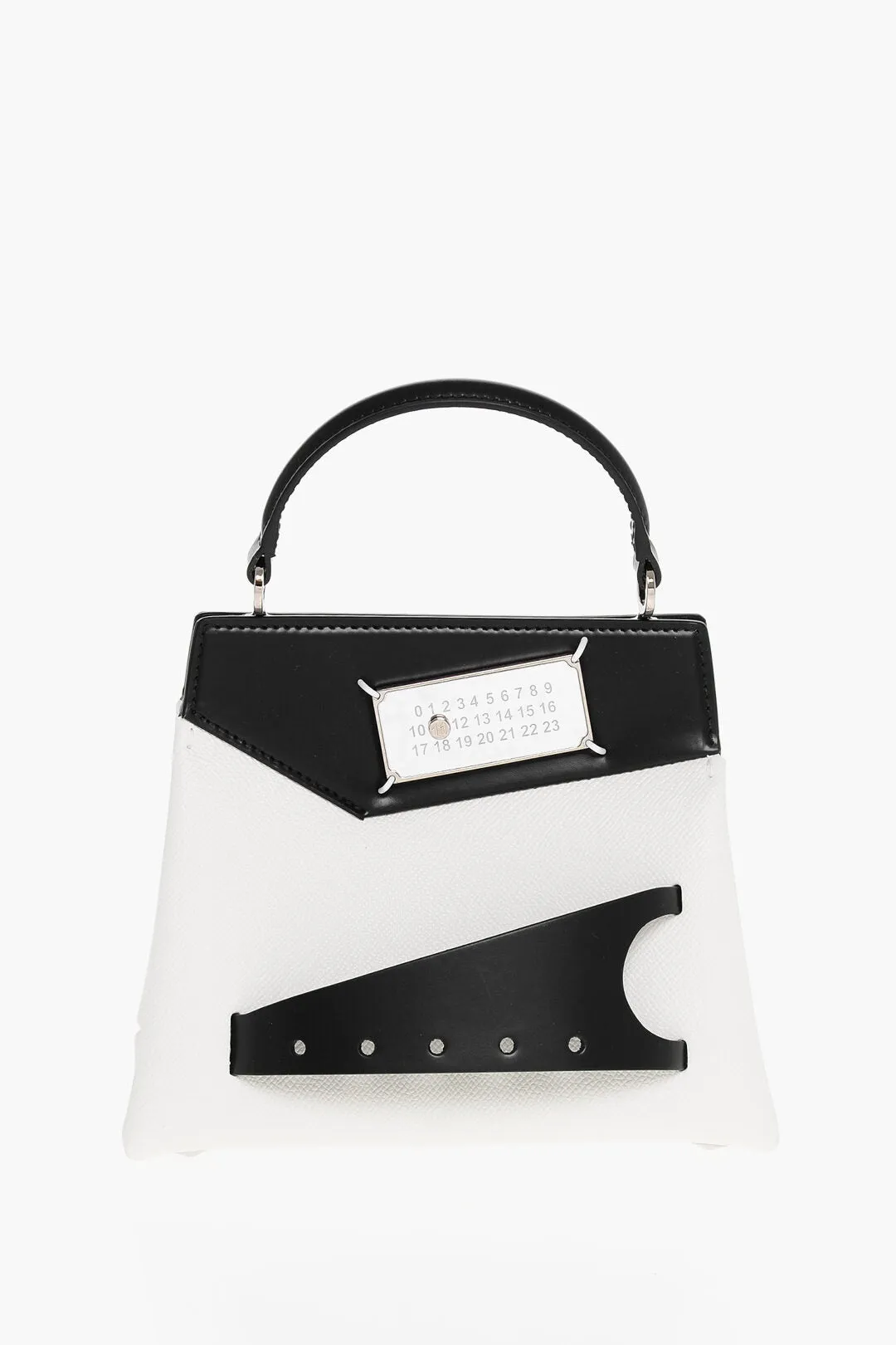 Maison Margiela Two-Tone Leather Snatched Crossbody Bag