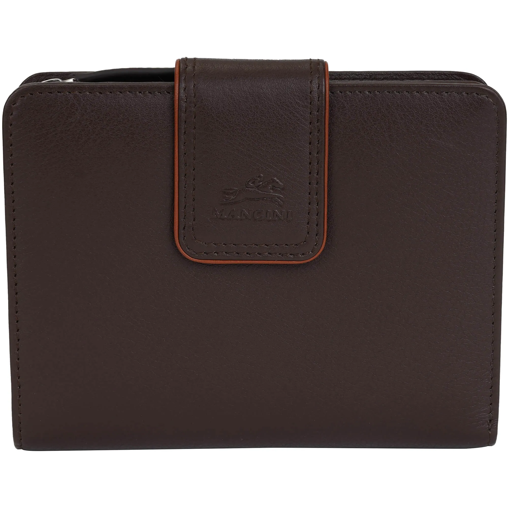 Mancini Sonoma Womens Medium Clutch Wallet with Enhanced RFID Protection