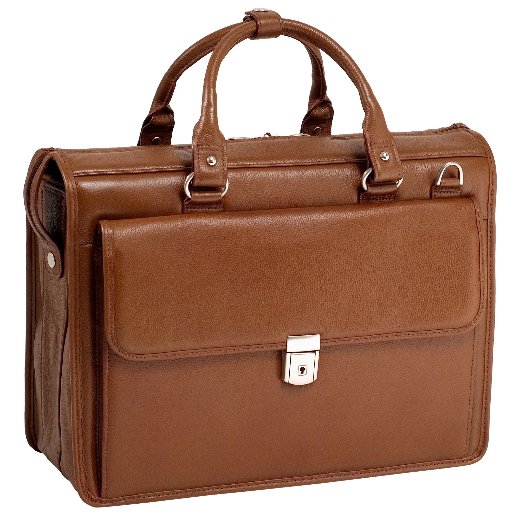 McKlein USA Gresham 15.6" Leather Litigator Laptop Briefcase