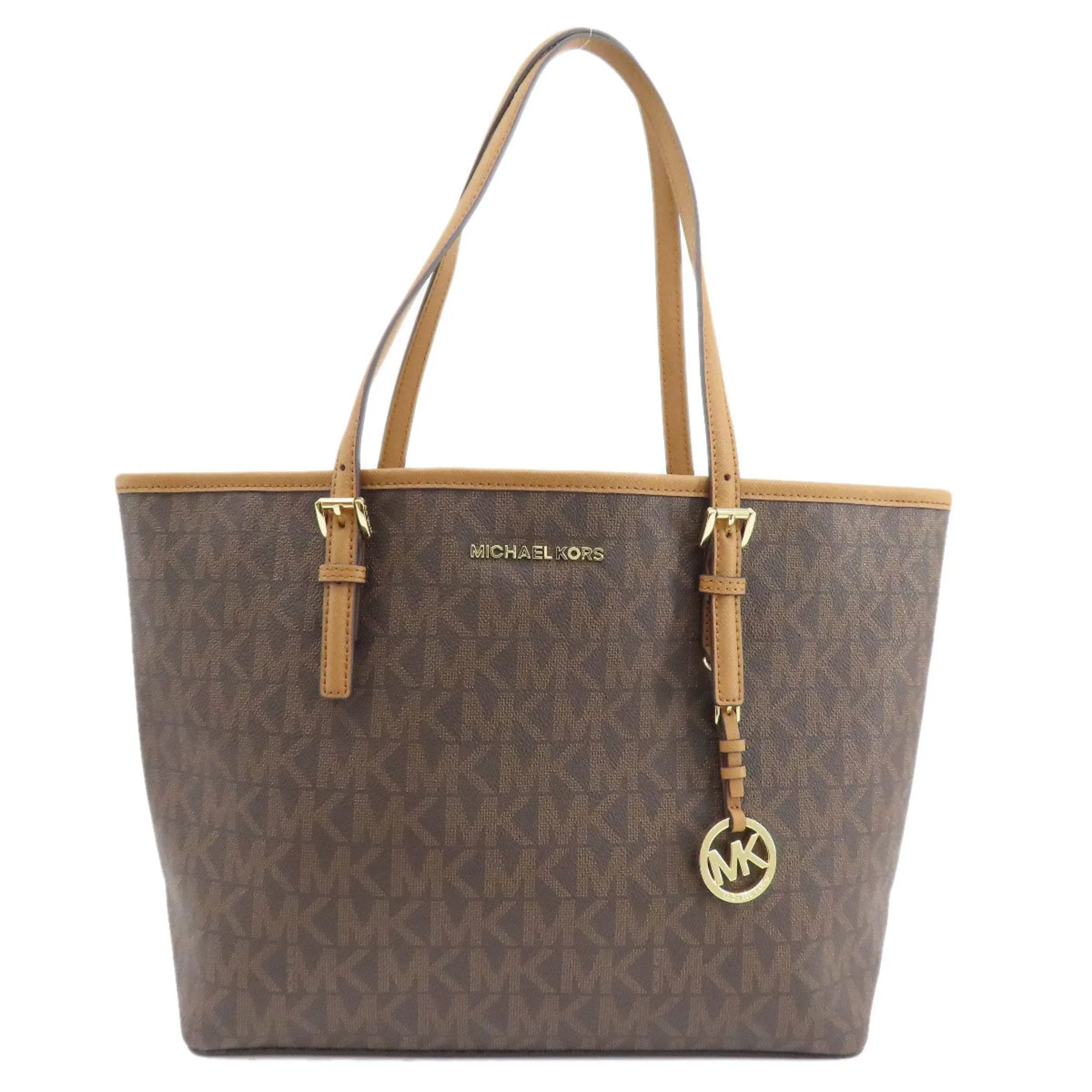 Michael Kors Jet Set Canvas Tote Bag (Pre-Owned)
