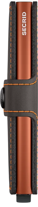 Miniwallet // Matte Truffle/Orange