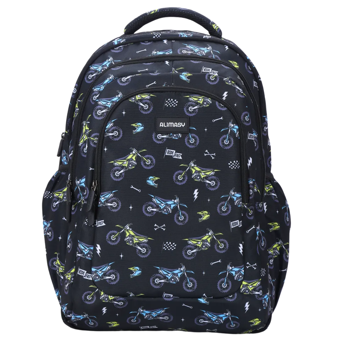 Motorcross Large School Backpack