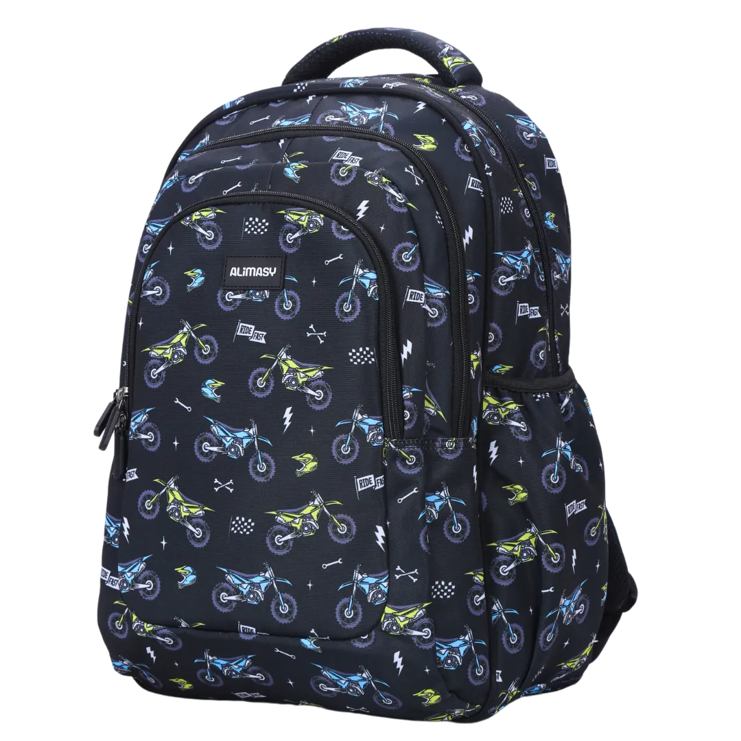 Motorcross Large School Backpack