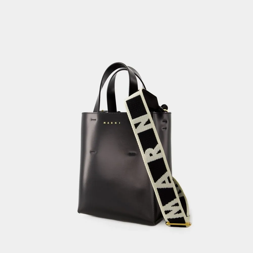 Museo Mini Crossbody - Leather - Black