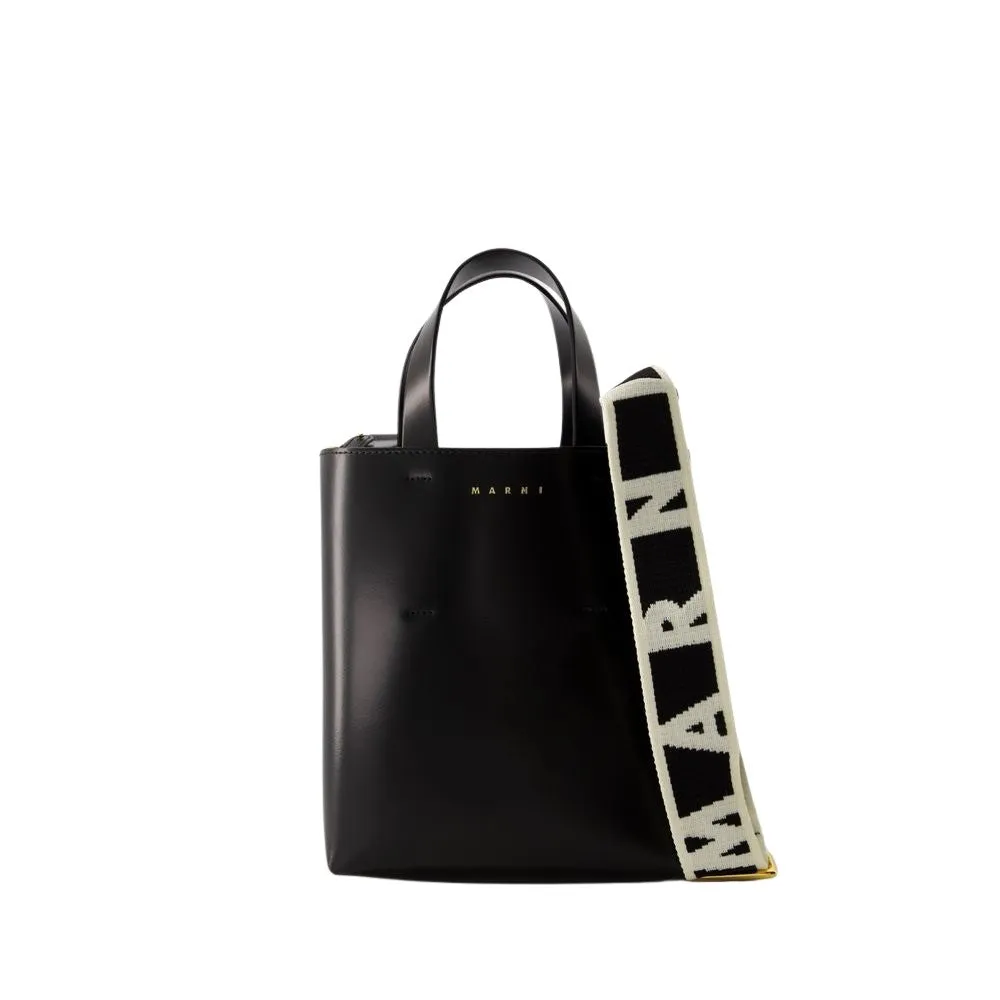 Museo Mini Crossbody - Leather - Black