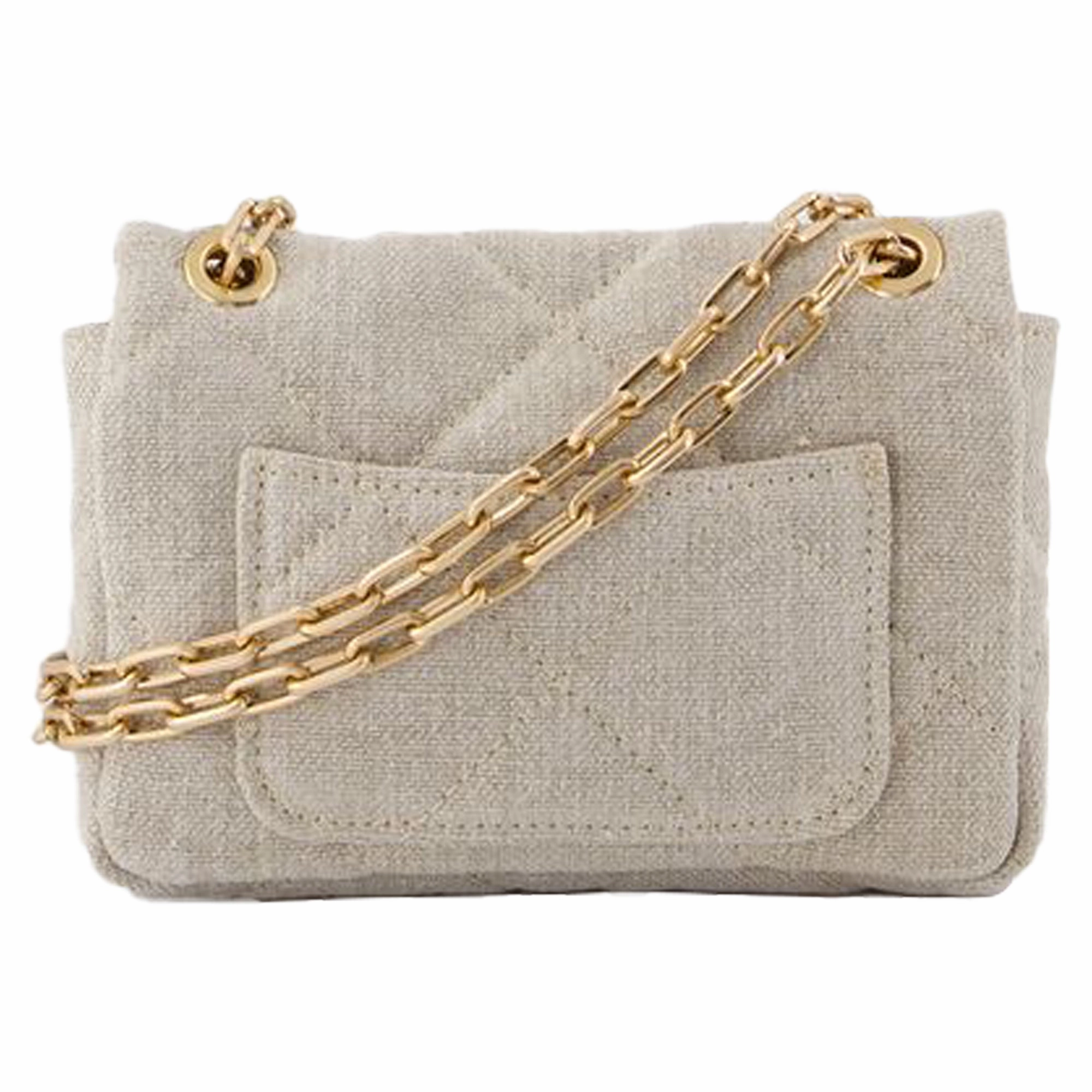 Nano Moon Bag - Vanessa Bruno - Linen - Beige