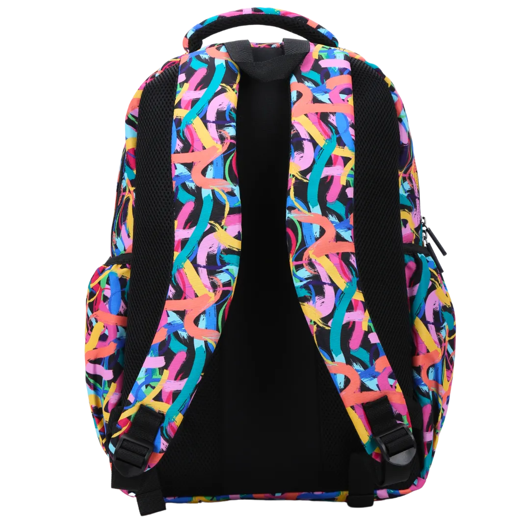 Paint Swirls Large School Backpack