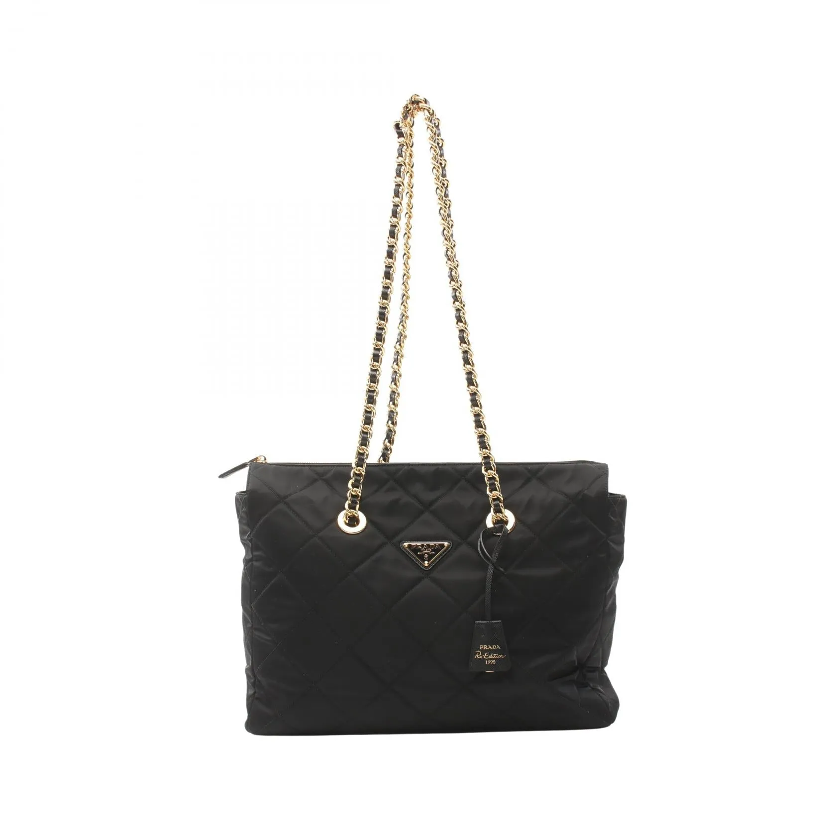 Prada Re-Edition 1995 Nylon Saffiano Leather Tote