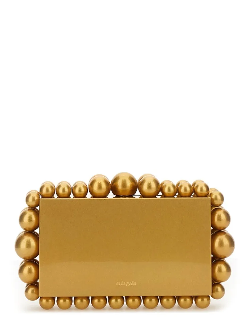 Rectangular Gold Aluminum Eos Clutch